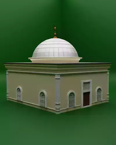Osmangazi Tomb Osmangazi Turbesi in Bursa Turkey 3D Model