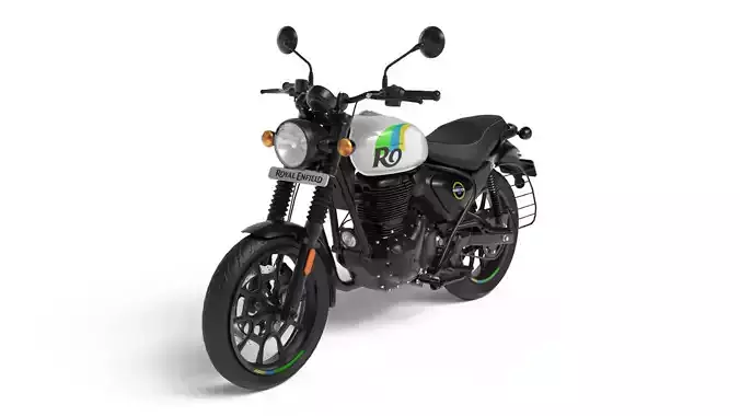 Royal Enfield Hunter 350 - Rio White - Realistic 3D Model