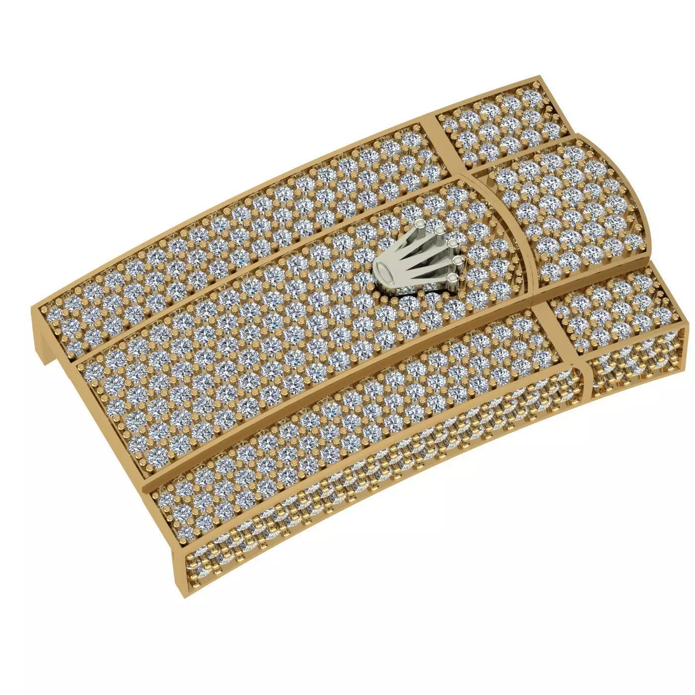  rolex watch lock 3D print model  3D print model_2