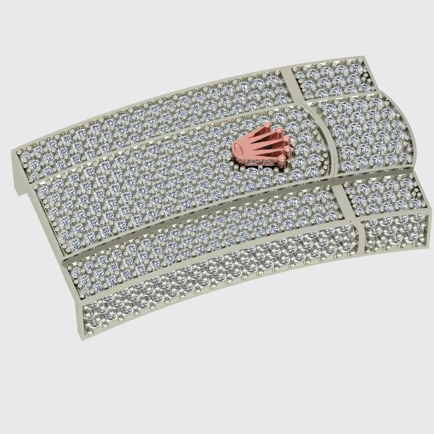  rolex watch lock 3D print model  3D print model_0