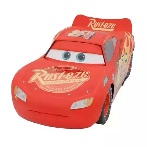 Lightning McQueen Low-poly 3D model