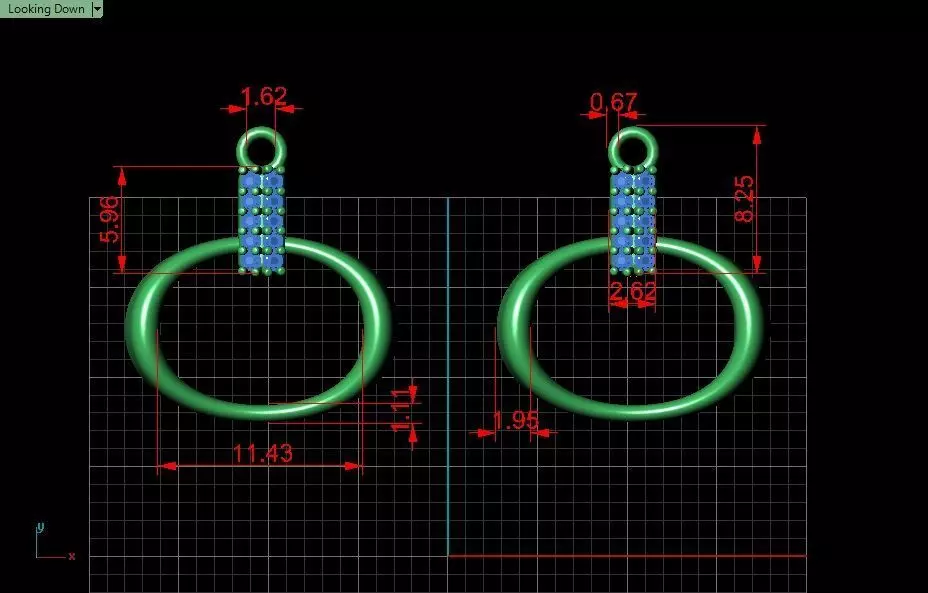 Half-set Jewelry model - Nexus for Her 3D print model_14