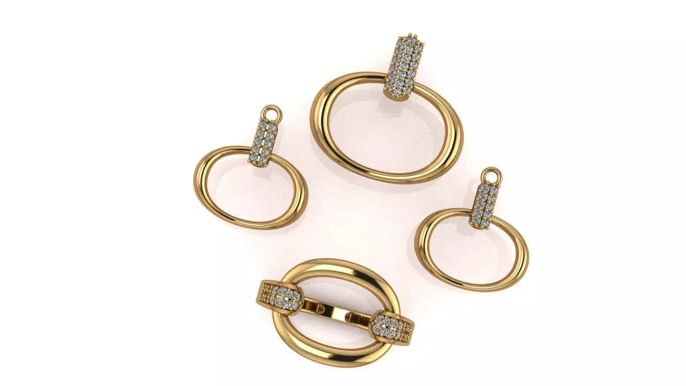 Half-set Jewelry model - Nexus for Her 3D print model_21