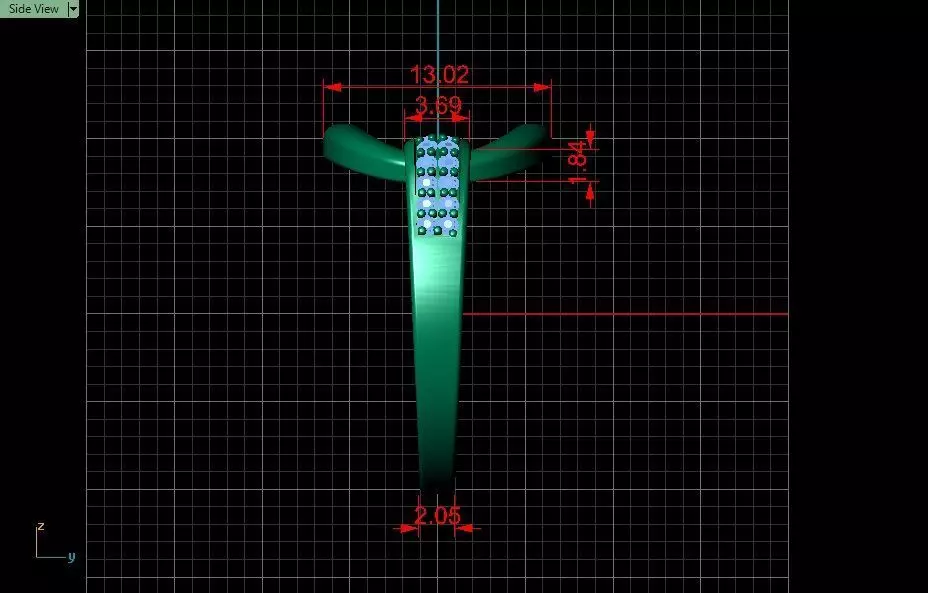 Half-set Jewelry model - Nexus for Her 3D print model_25