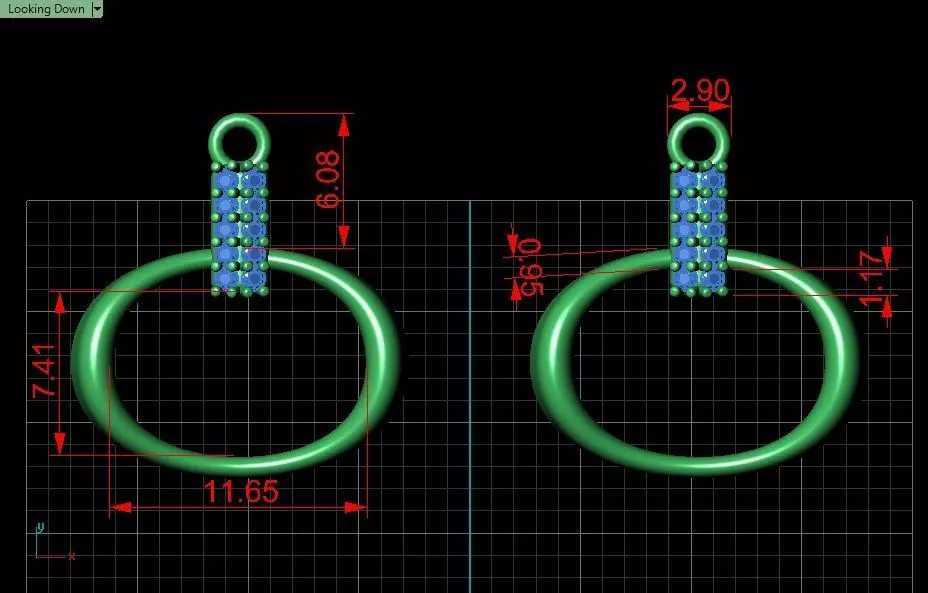 Half-set Jewelry model - Nexus for Her 3D print model_15