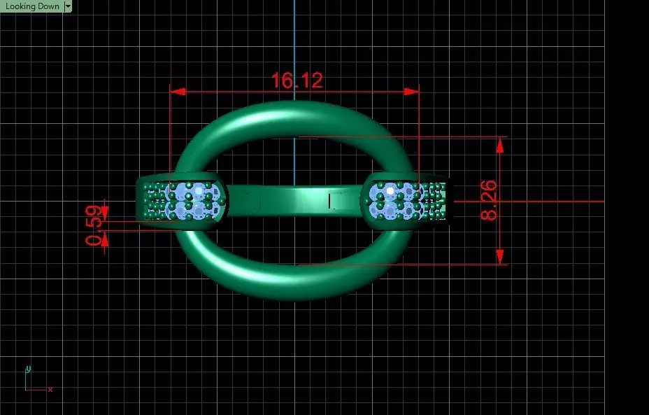 Half-set Jewelry model - Nexus for Her 3D print model_28