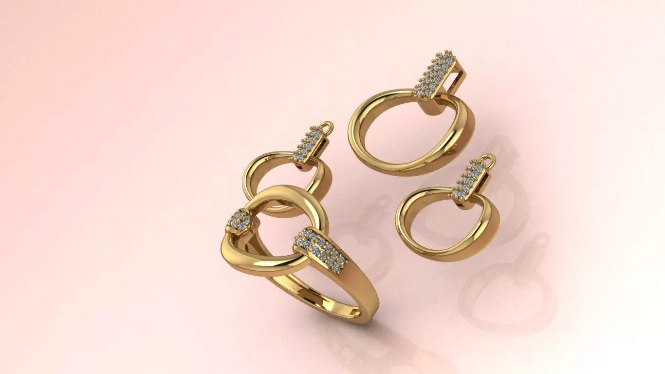 Half-set Jewelry model - Nexus for Her 3D print model_1