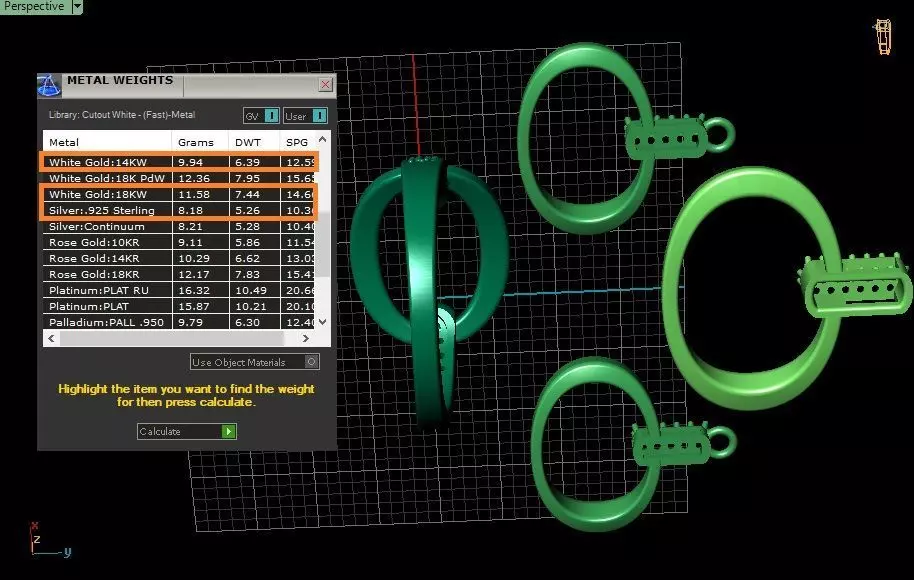 Half-set Jewelry model - Nexus for Her 3D print model_5