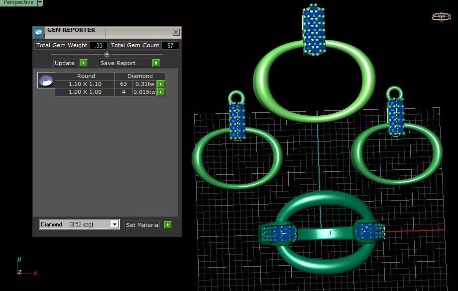 Half-set Jewelry model - Nexus for Her 3D print model_6