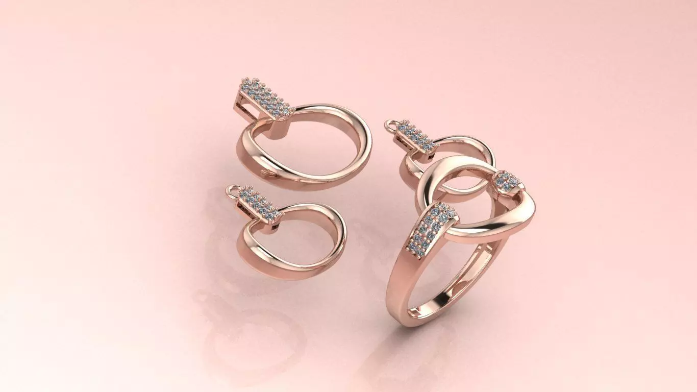 Half-set Jewelry model - Nexus for Her 3D print model_0