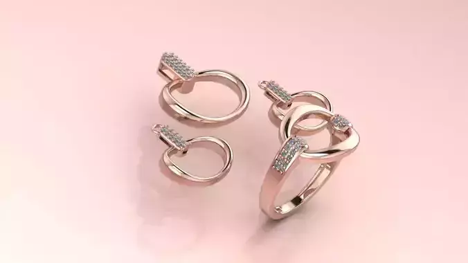 Half-set Jewelry model - Nexus for Her 3D print model Half-set Jewelry model - Nexus for Her 3D print model