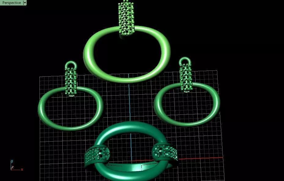 Half-set Jewelry model - Nexus for Her 3D print model_29