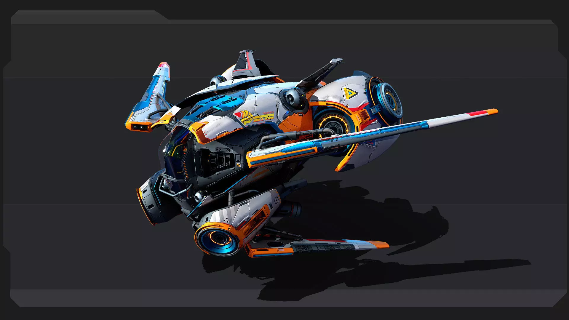 SCAVENGER - Fighter Low-poly 3D model_3