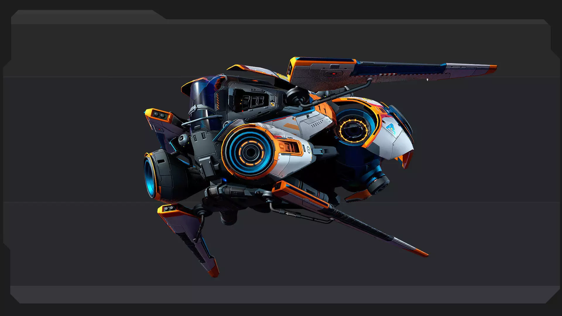 SCAVENGER - Fighter Low-poly 3D model_9
