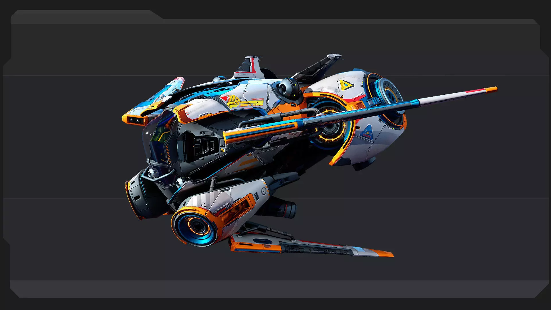 SCAVENGER - Fighter Low-poly 3D model_6