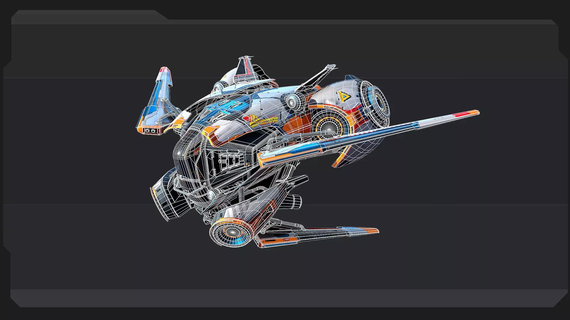 SCAVENGER - Fighter Low-poly 3D model_13