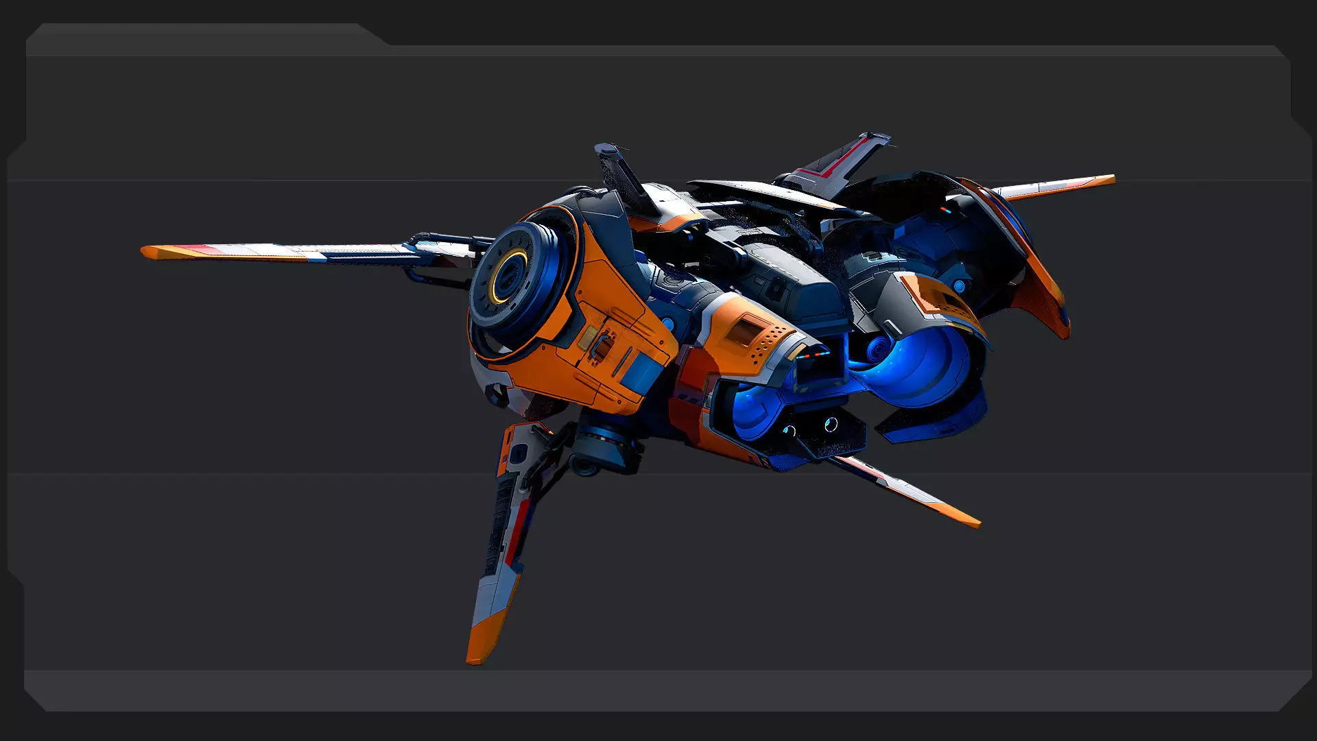 SCAVENGER - Fighter Low-poly 3D model_8