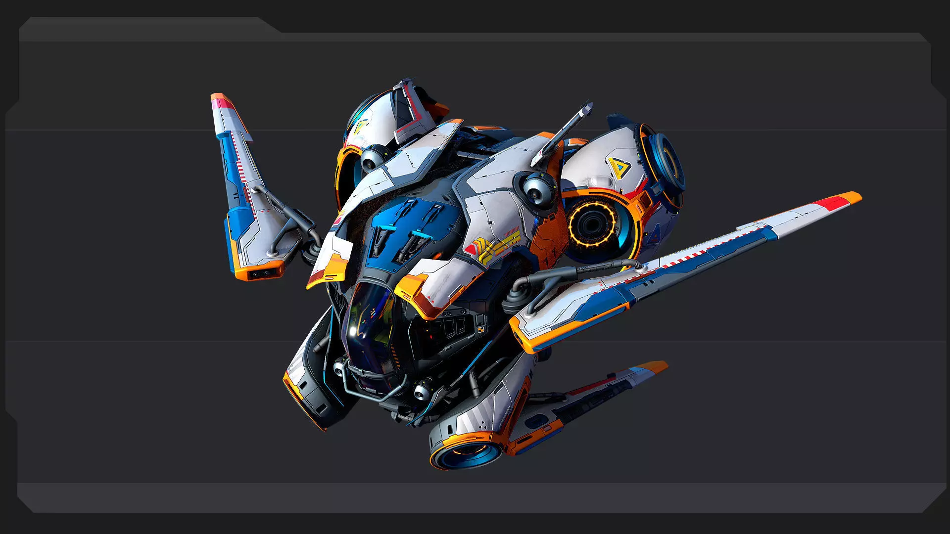 SCAVENGER - Fighter Low-poly 3D model_5