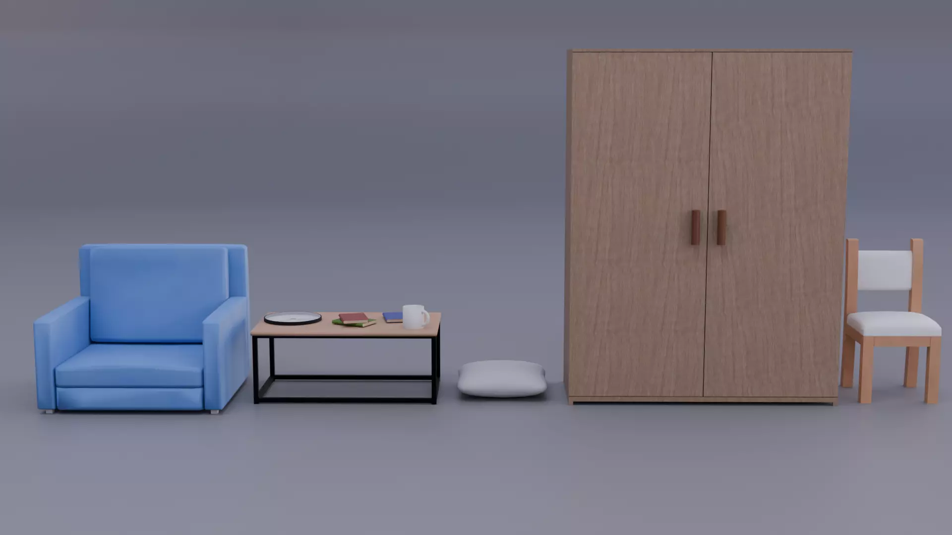 Pack Starter Game Props Free low-poly 3D model_4