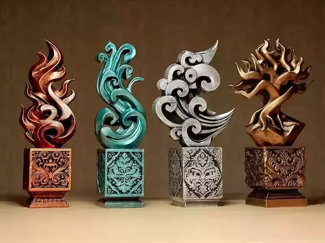 elementals statues model files