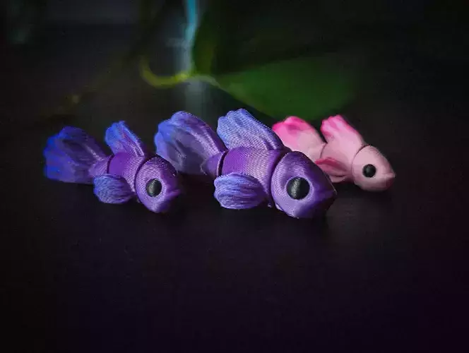 flexi betta fish stl