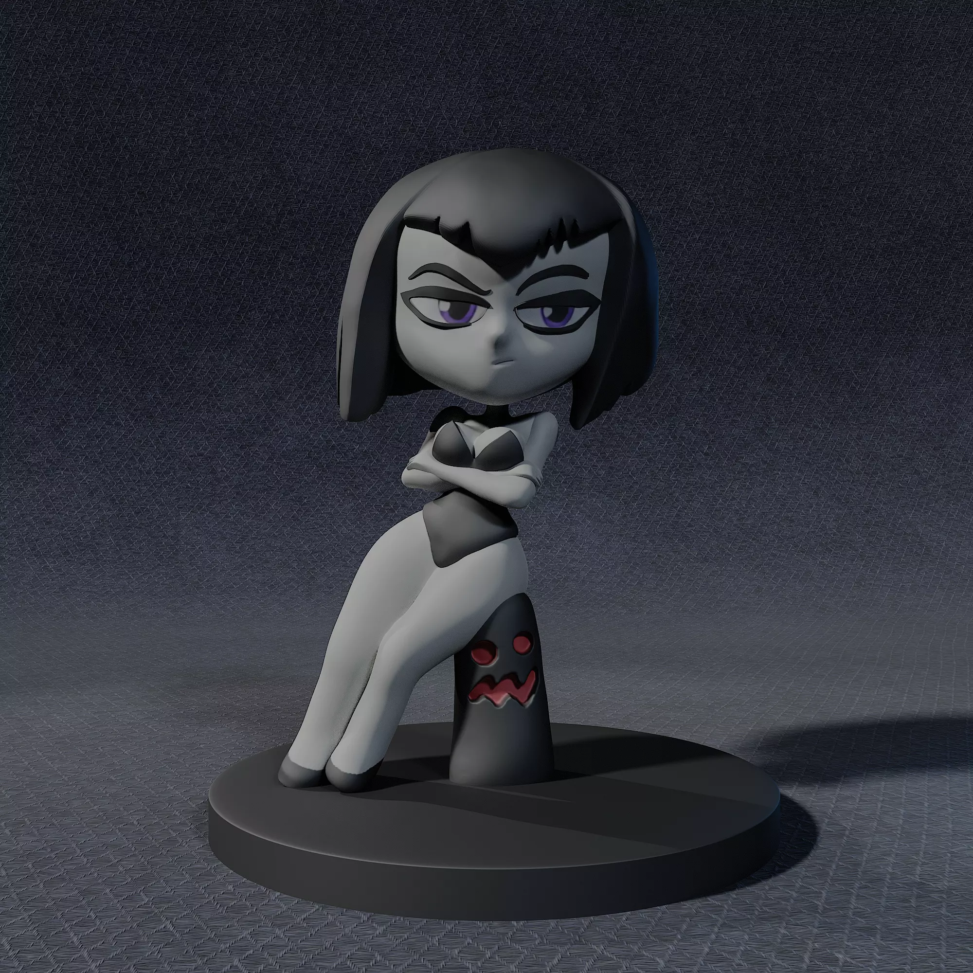 Chibi Raven for 3D Printing Free 3D print model