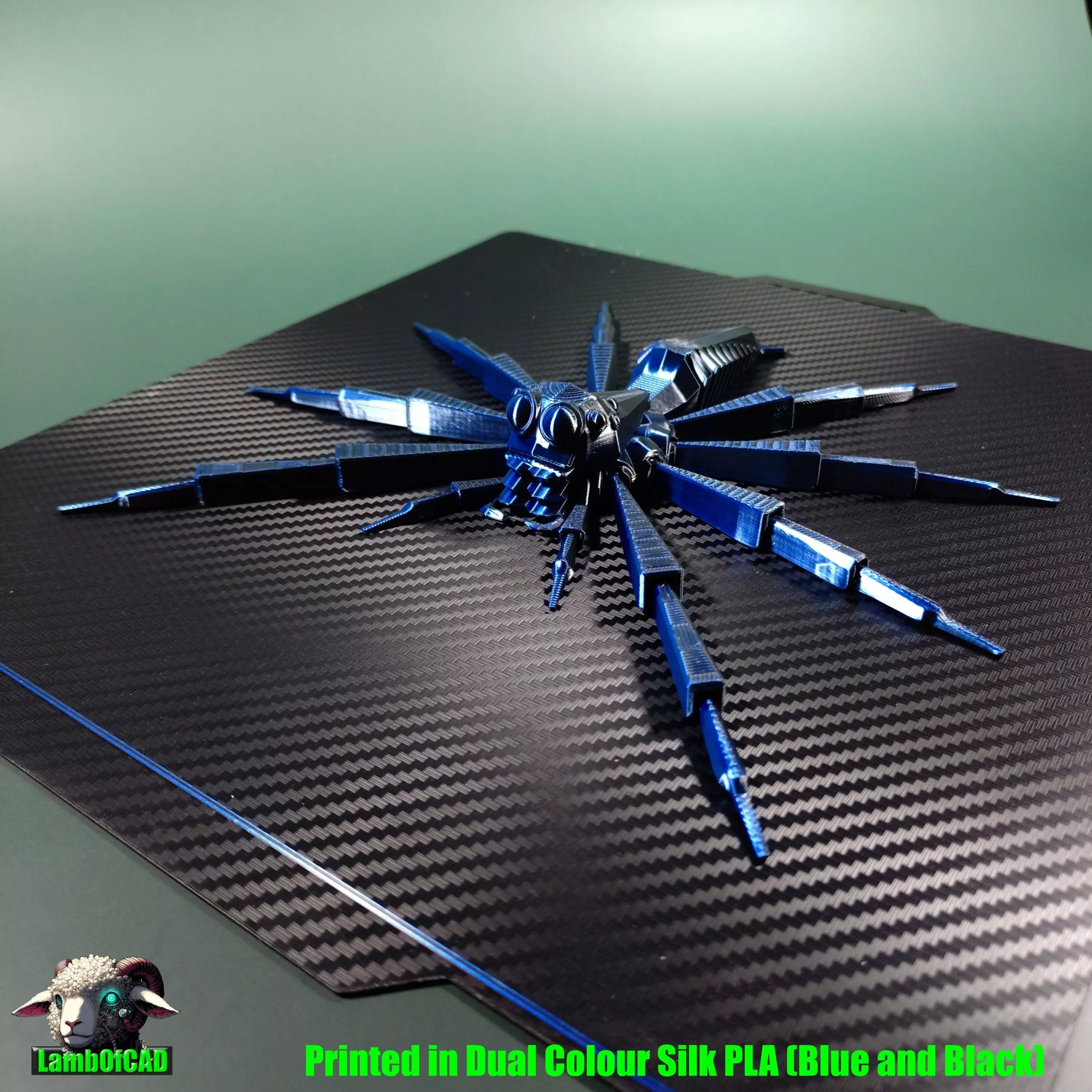 Low Poly Jumping Spider 3D print model_14