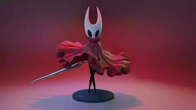 Hornet 3D Model  Hollow Knight Silksong Fan Art 3D print model