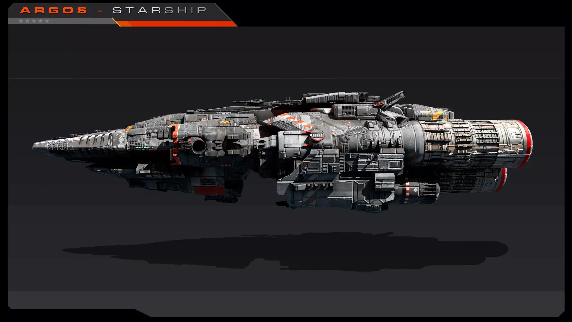 ARGOS - Starship  Low-poly 3D model_5