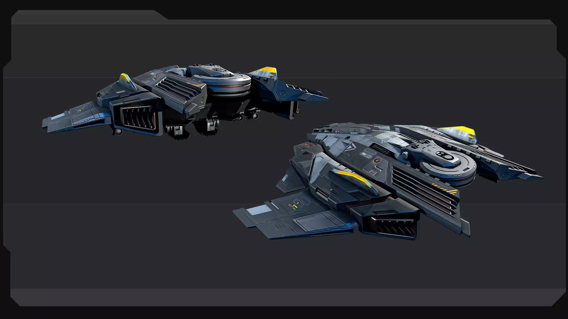 SF Fighter F50 Low-poly 3D model_7