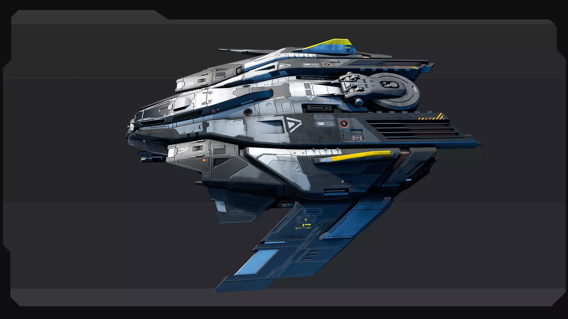 SF Fighter F50 Low-poly 3D model_4