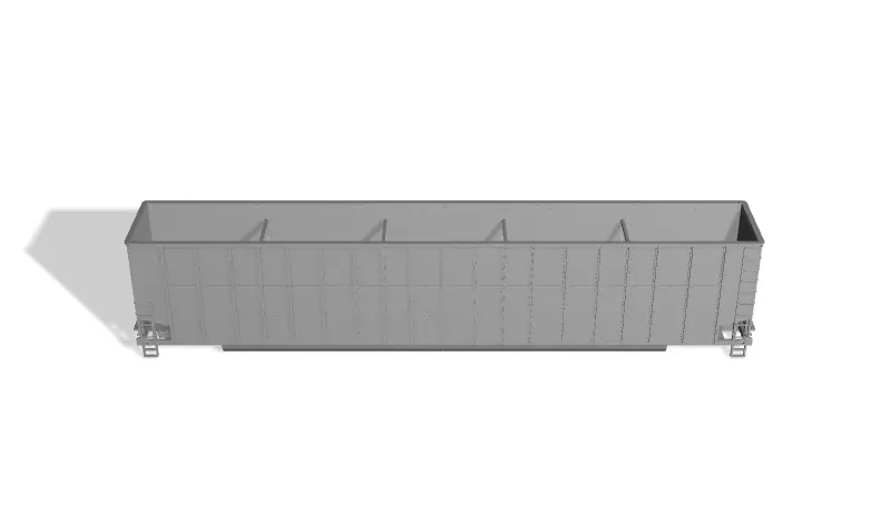 HO Johnstown America 8200 Cubic Foot Hi Capacity Woodchip Hopper 3D print model_2