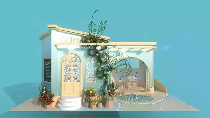 Cute Coffee Shop Diorama
