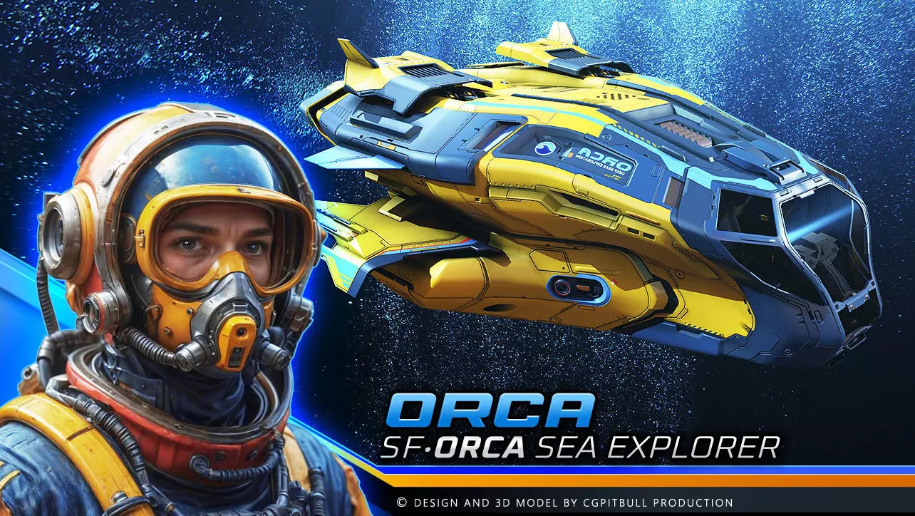 SF - ORCA Explorer Low-poly 3D model_0