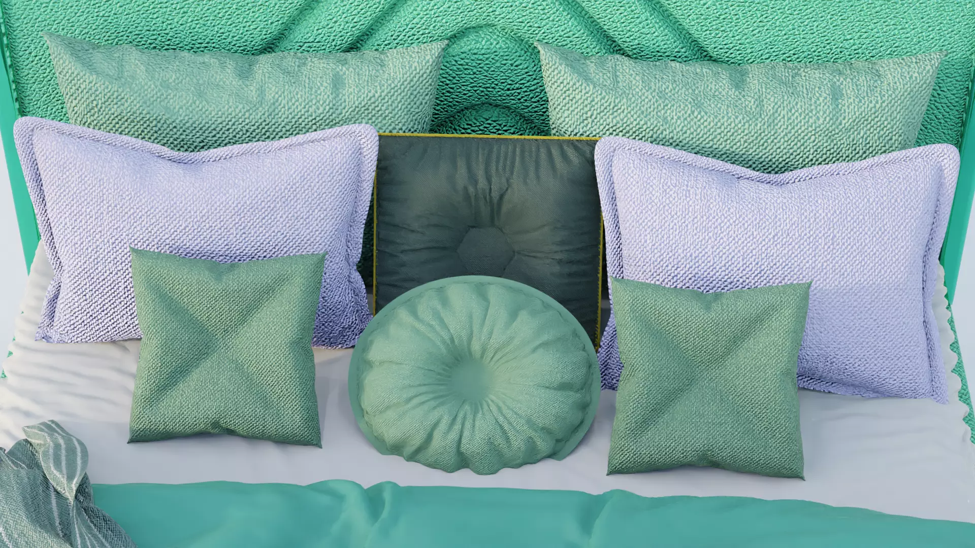  Vergil Spell Bed Low-poly 3D model_6