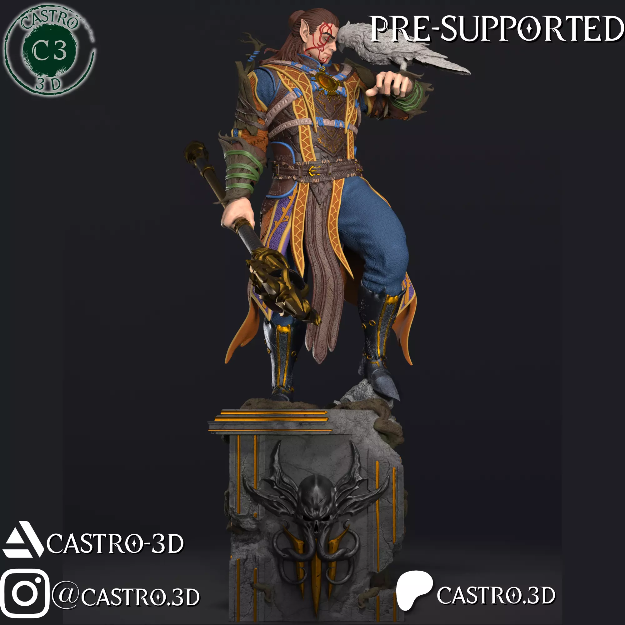 Halsin - BG3 Miniature Collection 3D print model