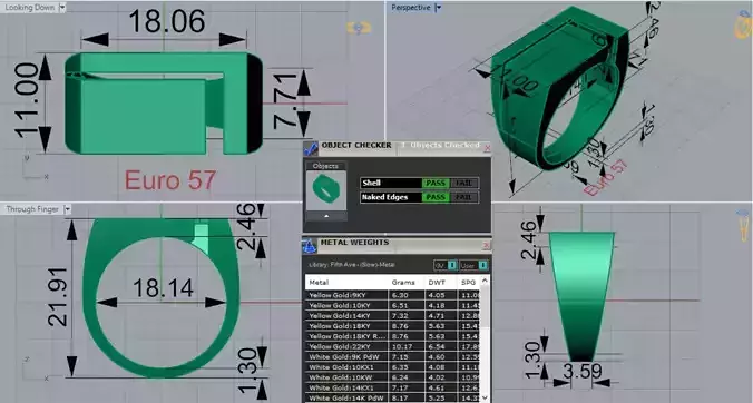 Men Luxury Yellow Goldstl 3dm Ring Model mr0266