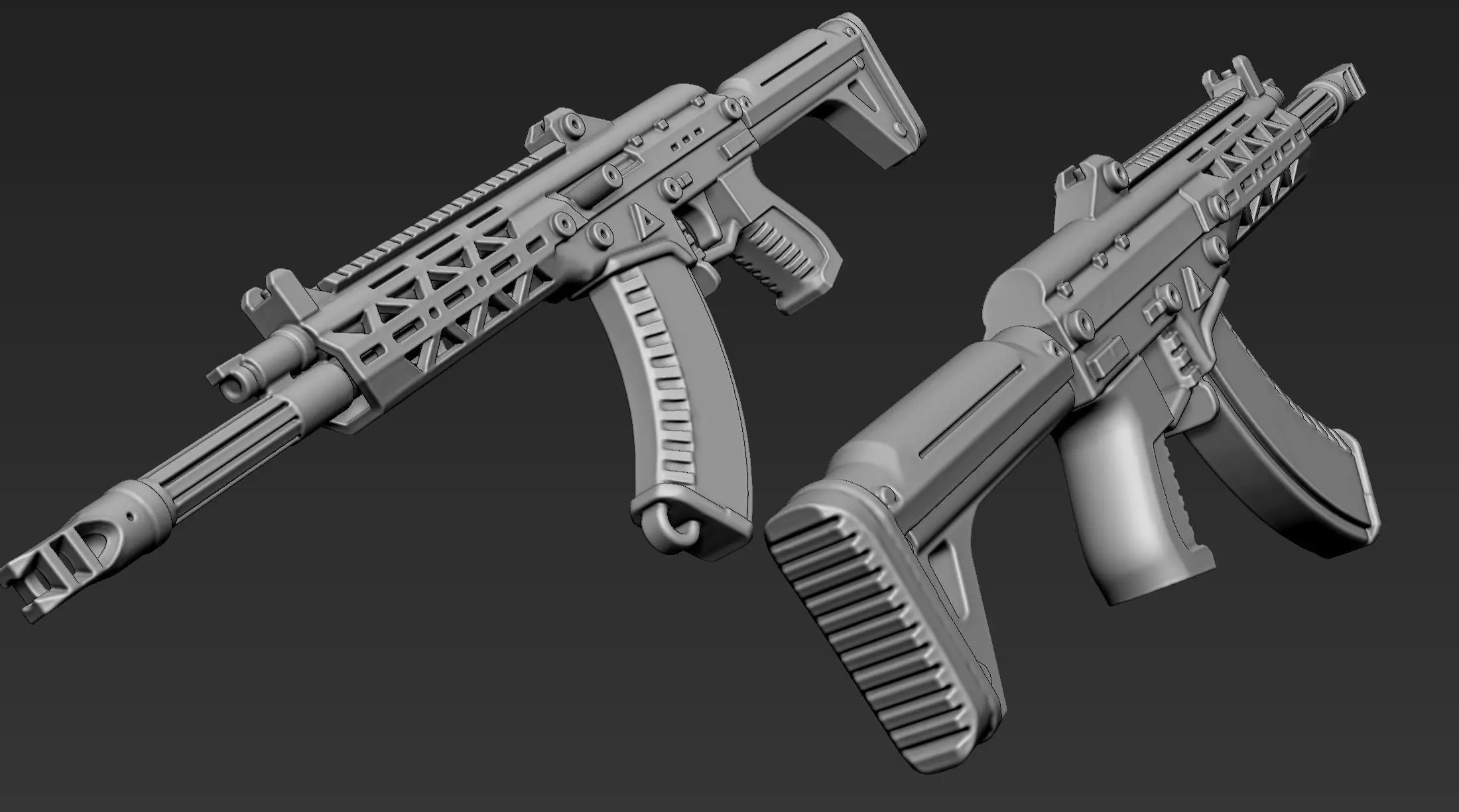 3D Printable Sci-Fi Weapon Part 11 3D model_4