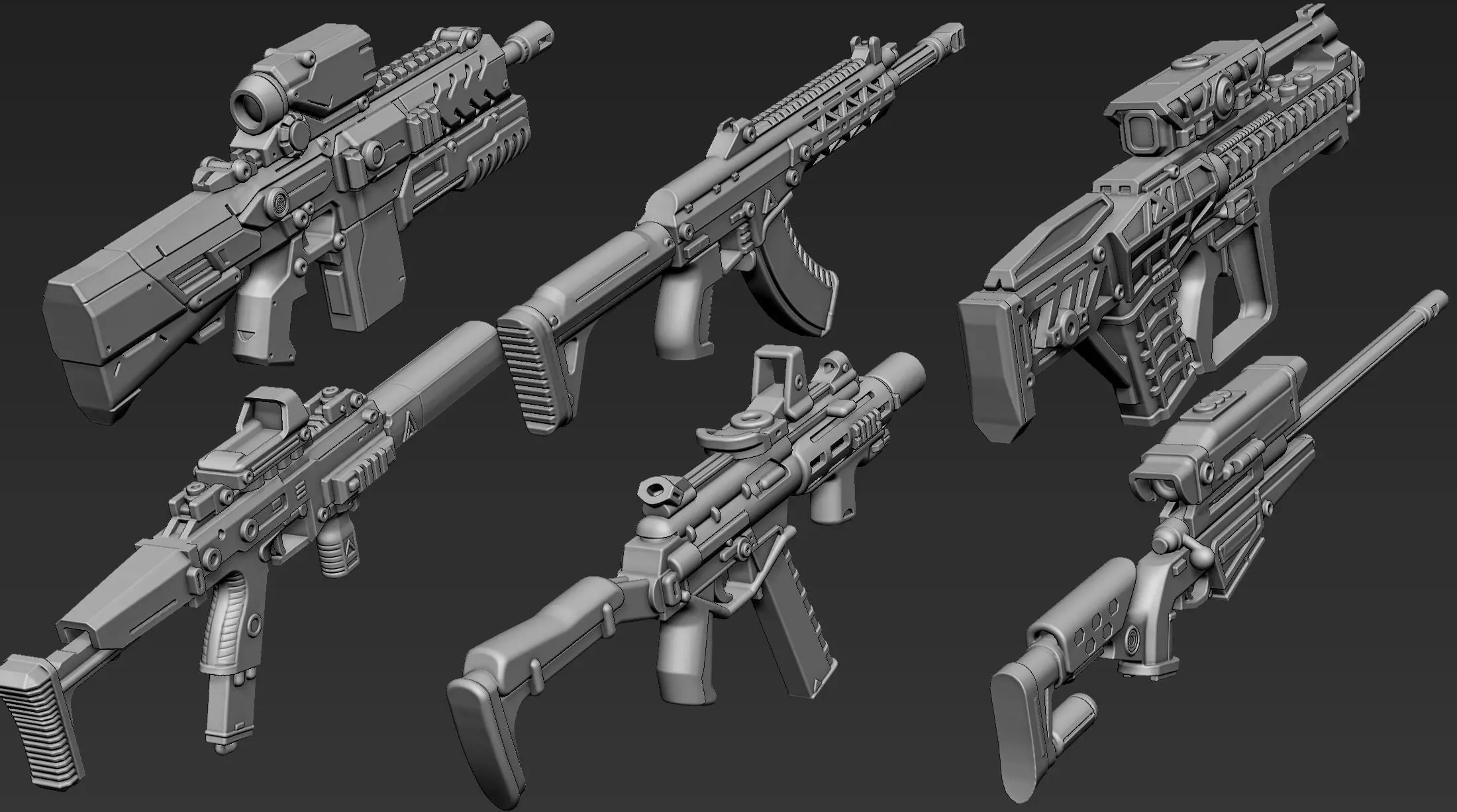 3D Printable Sci-Fi Weapon Part 11 3D model_2