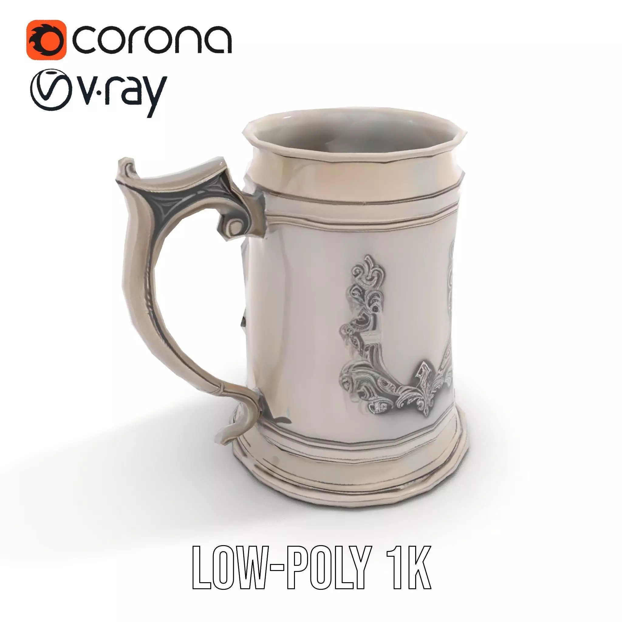Silver Crest Tankard model pack Low-poly 3D model_20