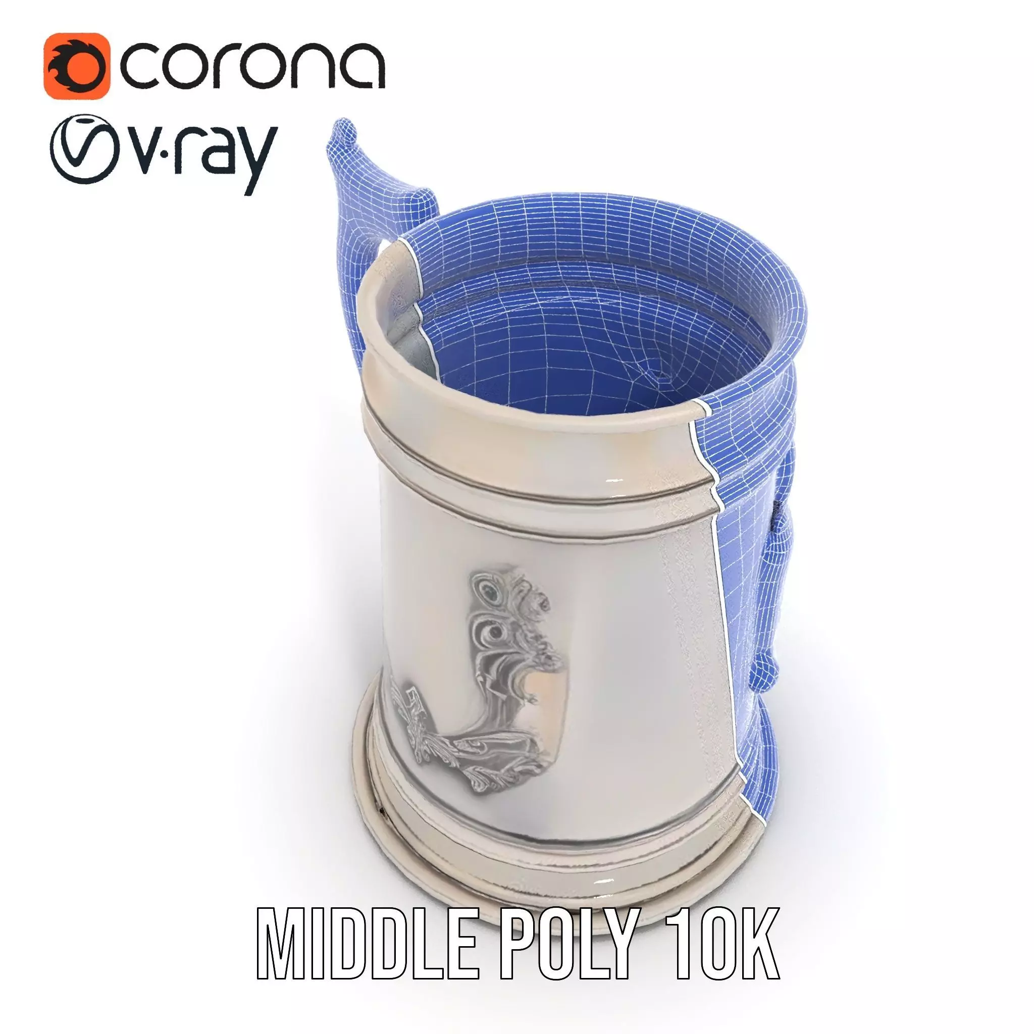 Silver Crest Tankard model pack Low-poly 3D model_22