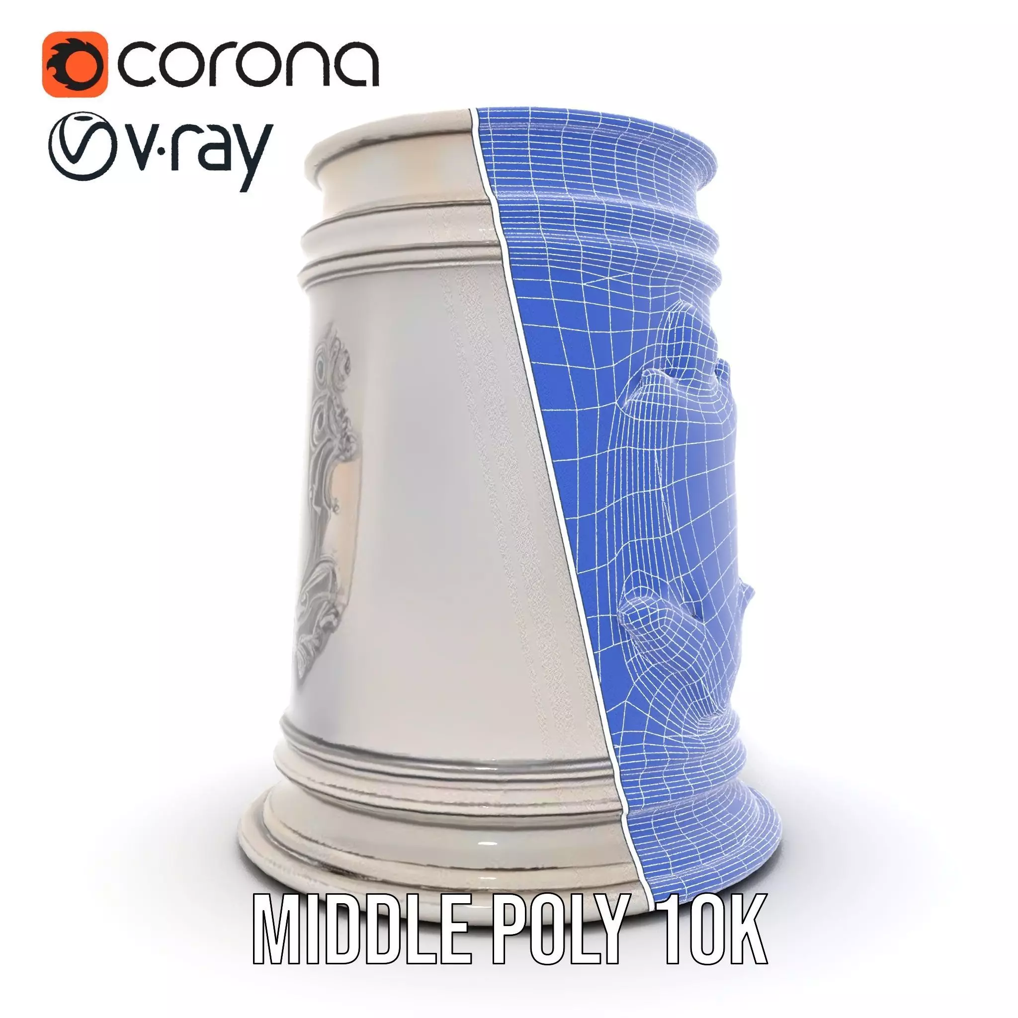 Silver Crest Tankard model pack Low-poly 3D model_31