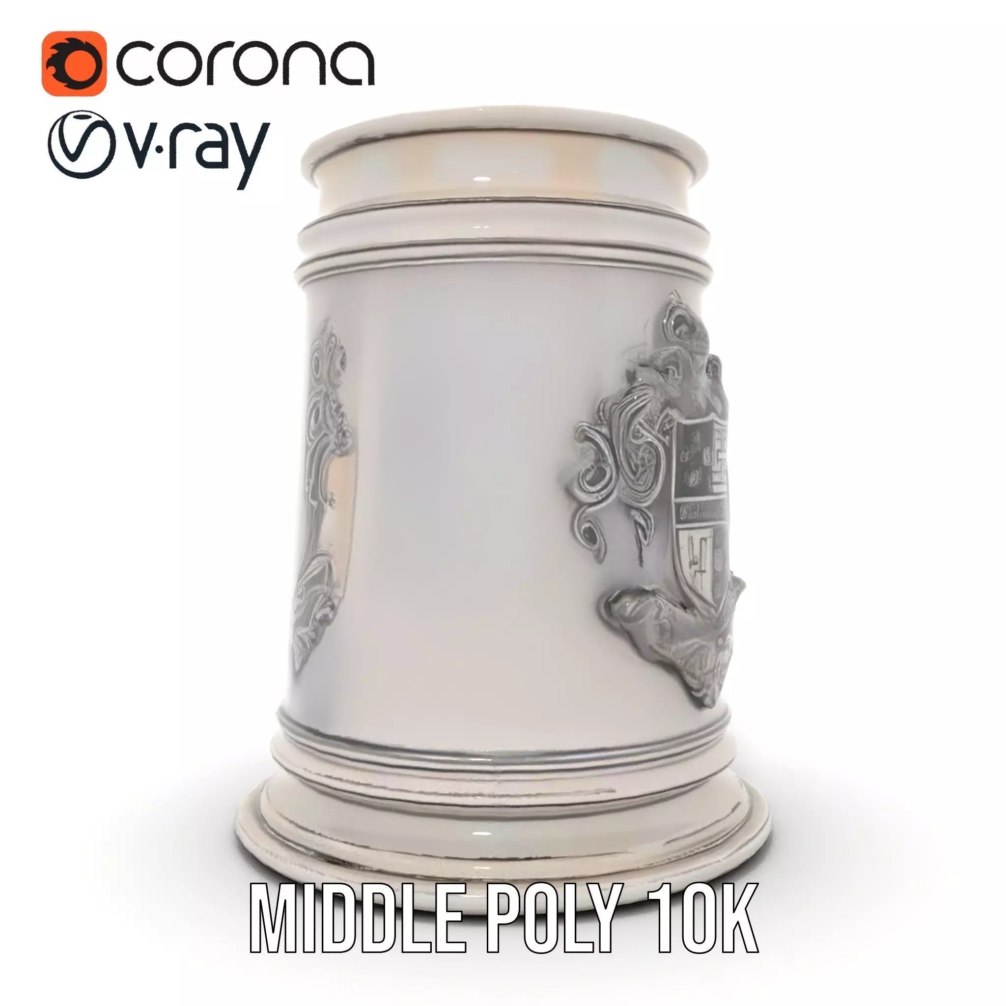 Silver Crest Tankard model pack Low-poly 3D model_25