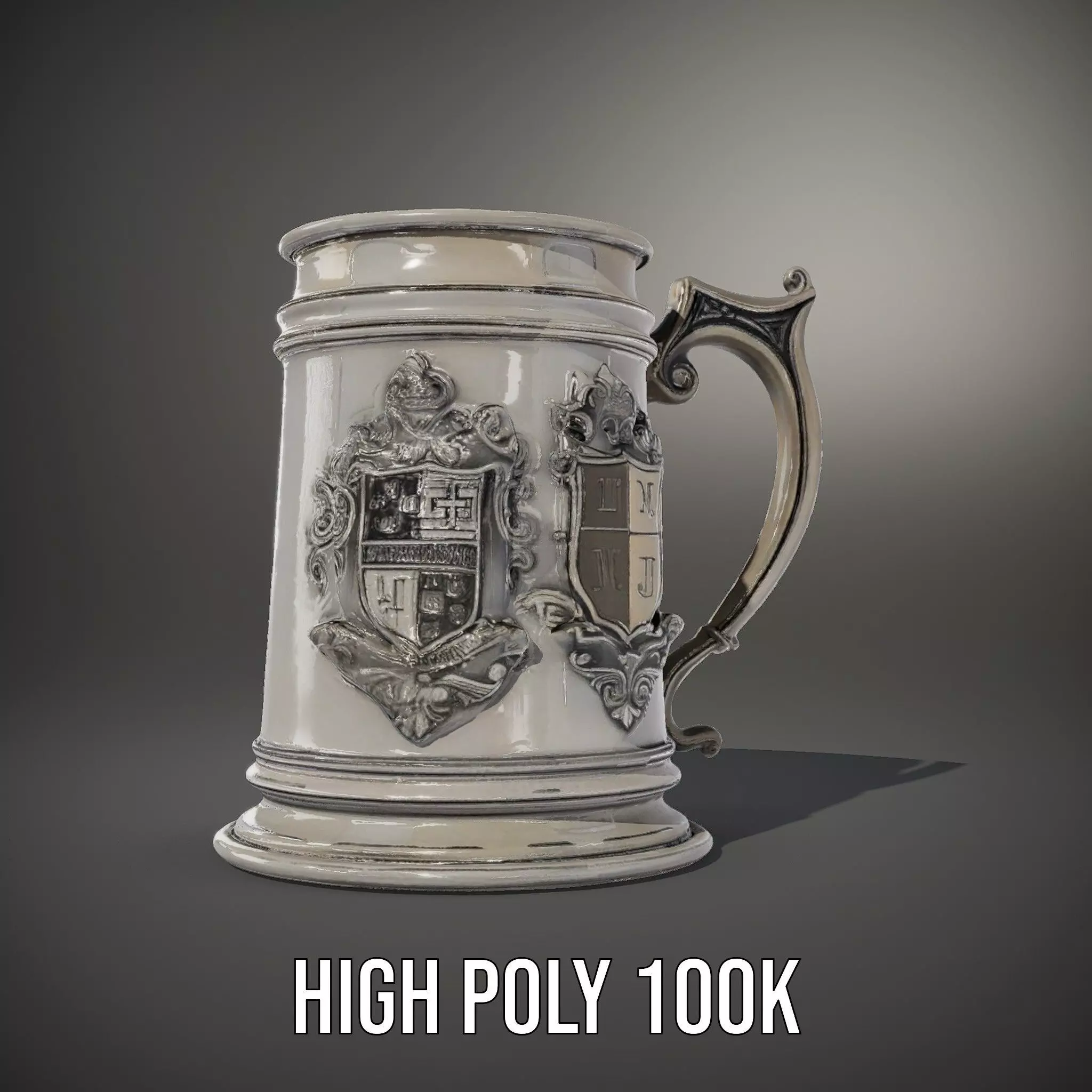 Silver Crest Tankard model pack Low-poly 3D model_27