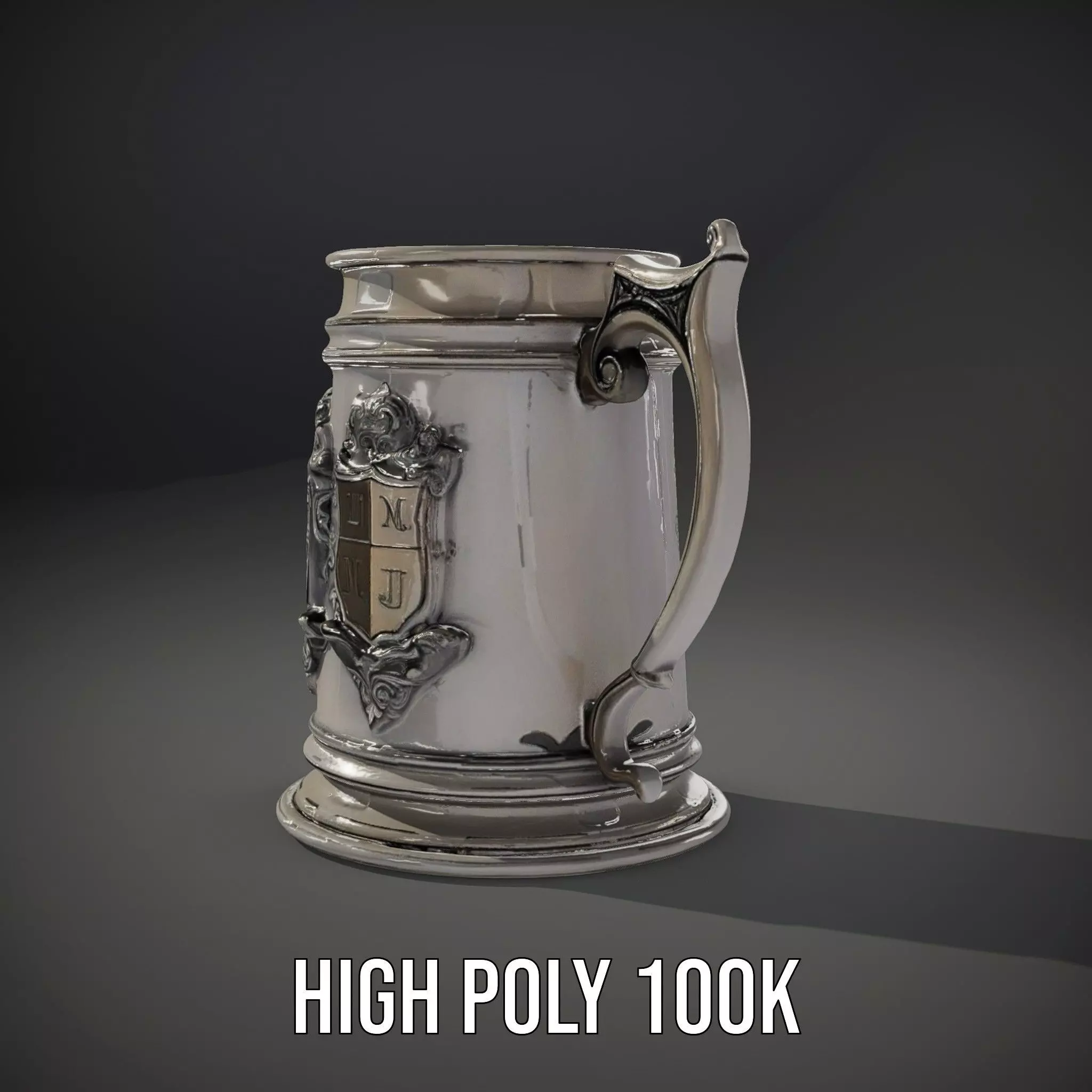 Silver Crest Tankard model pack Low-poly 3D model_24