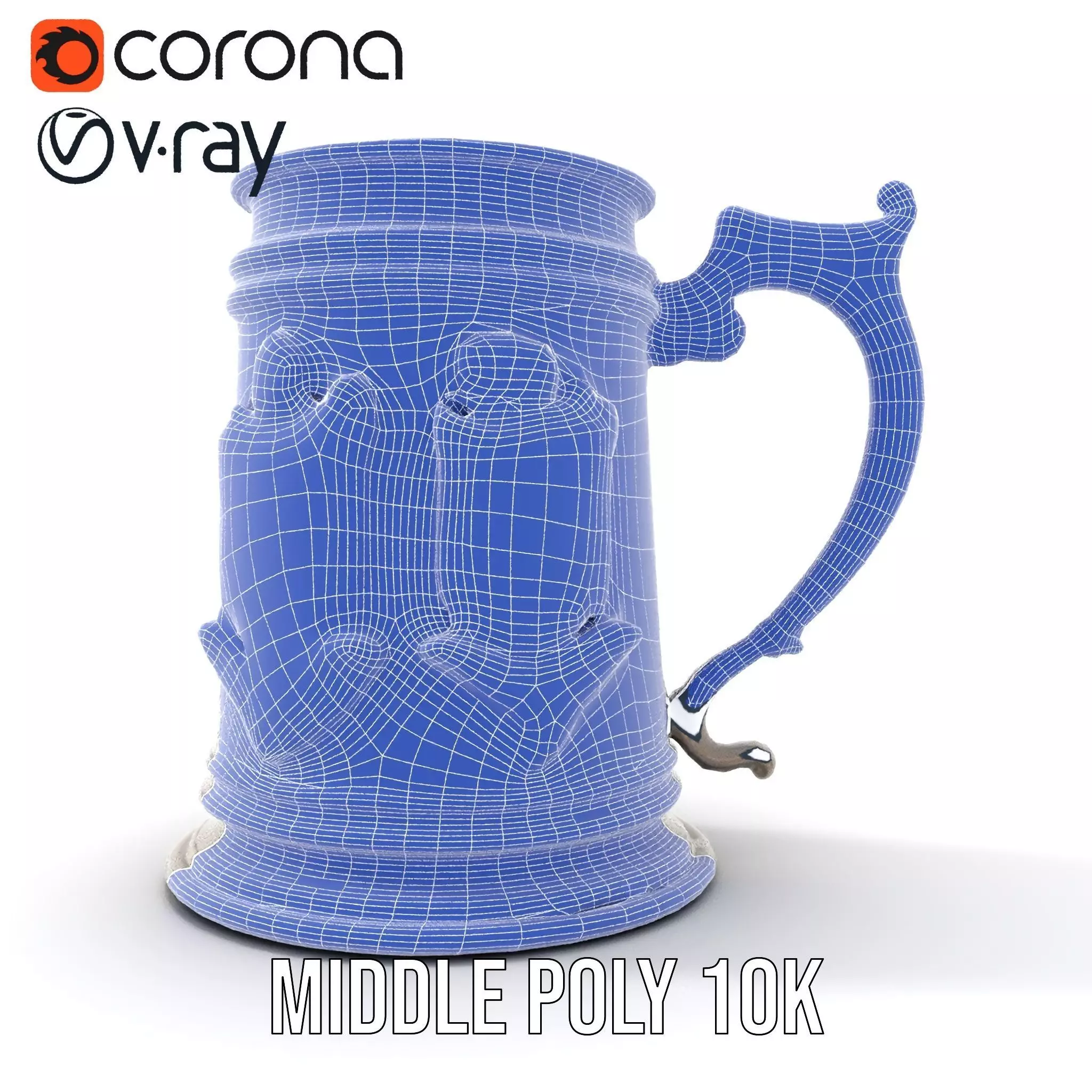 Silver Crest Tankard model pack Low-poly 3D model_28