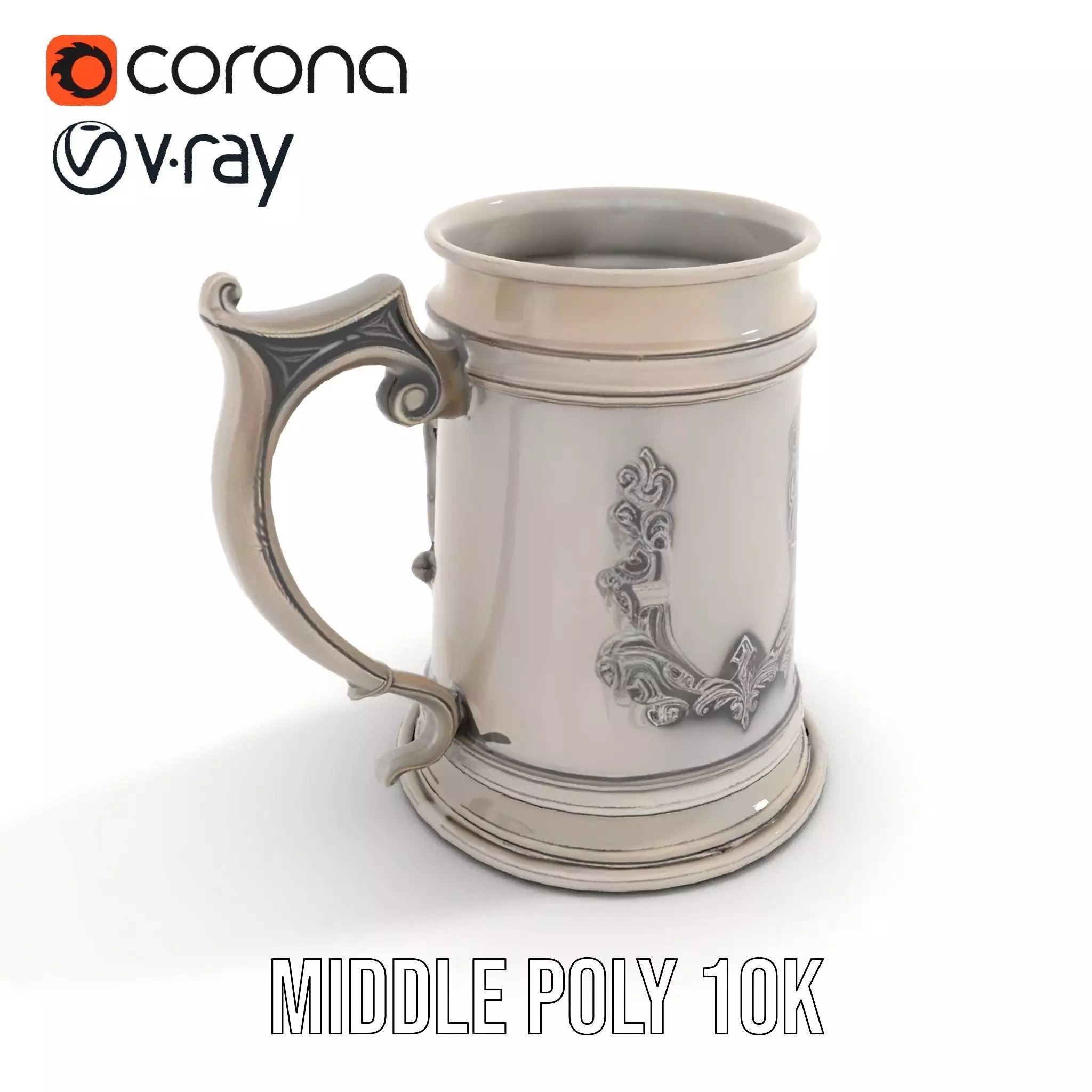 Silver Crest Tankard model pack Low-poly 3D model_16