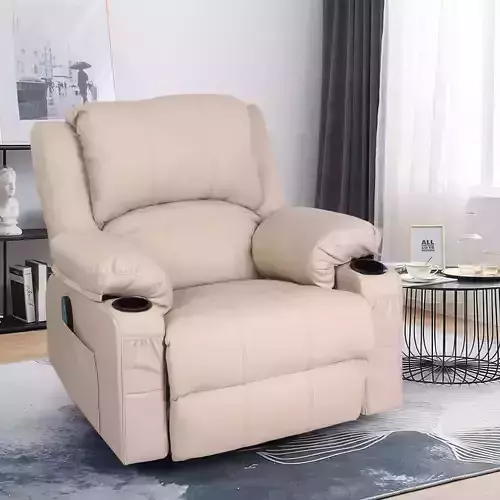 Recliner Chair with Cup Holders