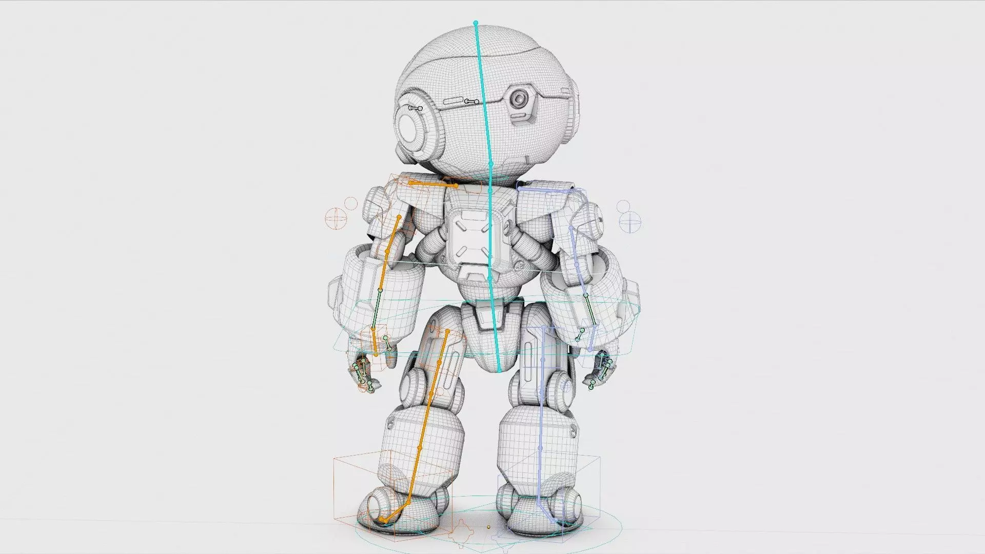 ROBO ZERO-A  Rigged for Unreal Engine - Unity - MIXAMO 3D model_40