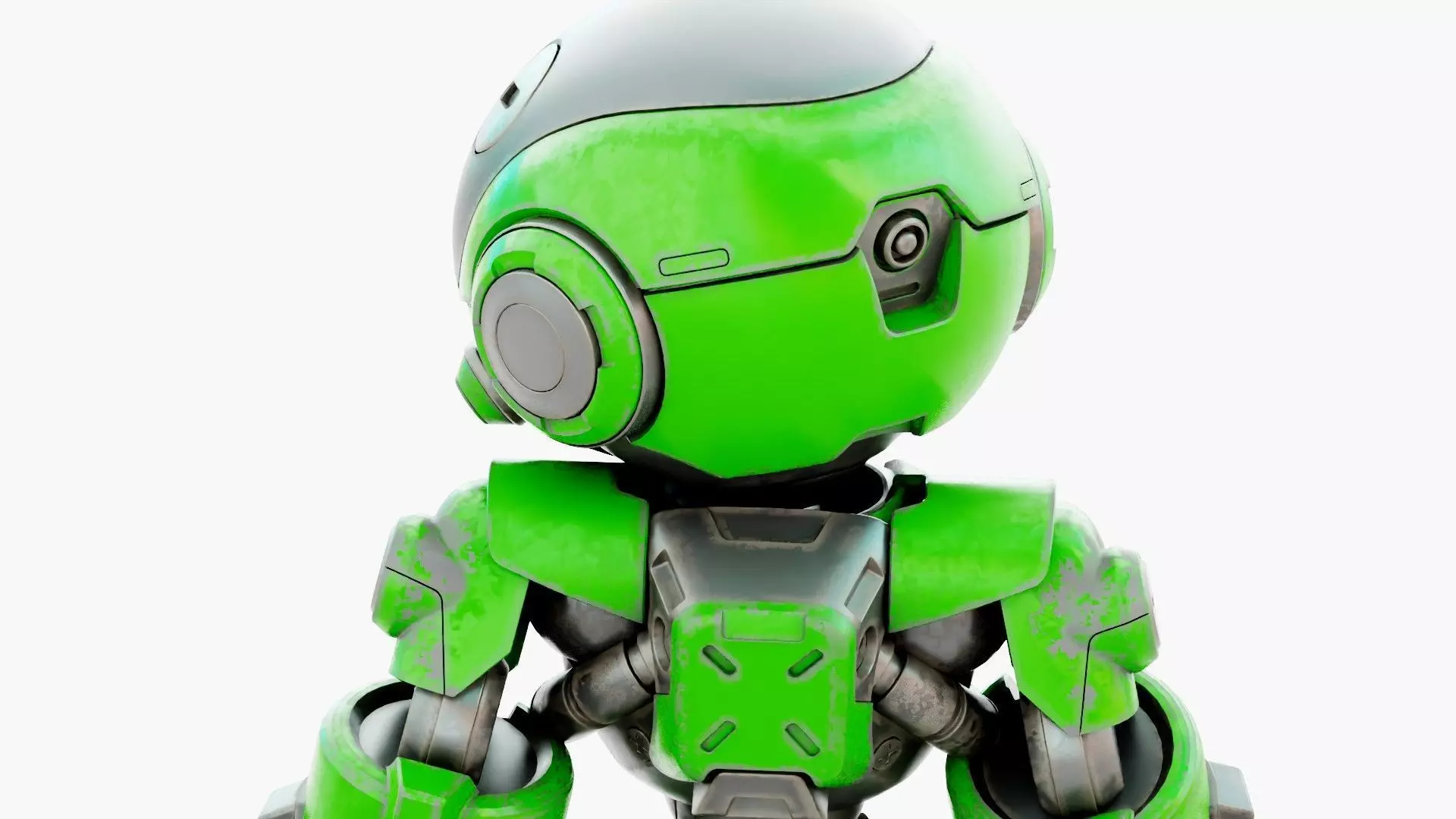 ROBO ZERO-A  Rigged for Unreal Engine - Unity - MIXAMO 3D model_29